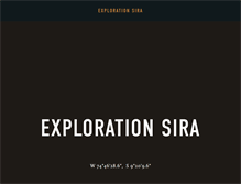 Tablet Screenshot of exploration-sira.com